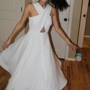 white long dress